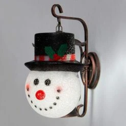 Christmas Porch Light Covers, 12 Inch Snowman Porch Light Covers For Outdoor Christmas Decorations (2Pcs) -Christmas Lights Store 282125 2411445 HD