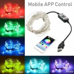 15M Leaveforme String Light - High Brightness RGB ABS Bluetooth-compatible LED Fairy Lamp For Party Christmas 8 15M Leaveforme String Light - High Brightness RGB ABS Bluetooth-compatible LED Fairy Lamp For Party Christmas -Christmas Lights Store 282471 2414253 F