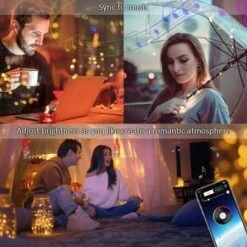 15M Leaveforme String Light - High Brightness RGB ABS Bluetooth-compatible LED Fairy Lamp For Party Christmas 9 15M Leaveforme String Light - High Brightness RGB ABS Bluetooth-compatible LED Fairy Lamp For Party Christmas -Christmas Lights Store 282471 2414255 F