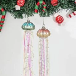 4Pack Jellyfish Christmas Tree Ornaments Jewels And Pearls Coastal Christmas Tree Decorations -Christmas Lights Store 282473 2414267 HD