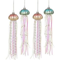 4Pack Jellyfish Christmas Tree Ornaments Jewels And Pearls Coastal Christmas Tree Decorations -Christmas Lights Store 282473 2414277 F