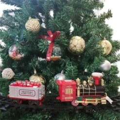 Electric Christmas Tree Train Set Around The Tree, Santa Claus Express Christmas Train Set -Christmas Lights Store 282535 2414633 F