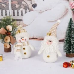 Christmas Ornament Cute Festive Fabric Snowman Christmas Decorative Doll For Home -Christmas Lights Store 282545 2414699 HD
