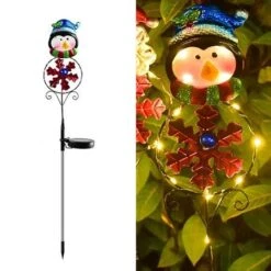 1 PCS Christmas Solar Light Led Penguin Outdoor Garden Decorative Light For Christmas Outdoor Decoration -Christmas Lights Store 282561 2414829 F