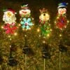 1 PCS Christmas Solar Light Led Snowman Outdoor Garden Decorative Light For Christmas Outdoor Decoration