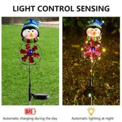 1 PCS Christmas Solar Light Led Santa Claus Outdoor Garden Decorative Light For Christmas Outdoor Decoration -Christmas Lights Store 282565 2414881 F