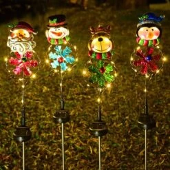 1 PCS Christmas Solar Light Led Elk Outdoor Garden Decorative Light For Christmas Outdoor Decoration -Christmas Lights Store 282567 2414889 F
