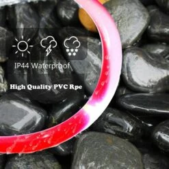 Solar Rope Lights Outdoor Waterproof LED Candy Rope Lights 33ft 100 LEDs Tube String Lights Holiday Christmas Party Home Yard Patio Road Tree Balcony Pathway Decoration Lighting Candy Color -Christmas Lights Store 282759 2416349 HD