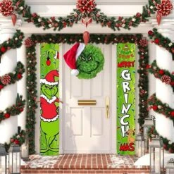 Christmas Wreath Ornament,Grin_ch Wall Decor,Grin_ch Front Door Christmas Wreath Party Decorations -Christmas Lights Store 282843 2417259 HD