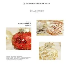 25 Pcs 60mm Christmas Ball Ornaments Tree Pendants Shatterproof Stuffed Decoration For Xmas Wedding Party(Red & Gold) -Christmas Lights Store 282933 2418529 F