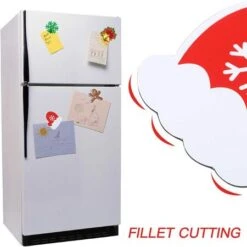 Santa Claus Fridge Magnet Refrigerator-Stickers, Christmas Decorations 18 Parts And 8 Stickers -Christmas Lights Store 282939 2418659 F