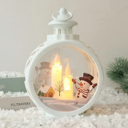 Christmas LED Lamp For House Lantern Light Candles Xmas Tree Ornaments Santa Lamp Home Decor 2 Christmas LED Lamp For House Lantern Light Candles Xmas Tree Ornaments Santa Lamp Home Decor - Image 2