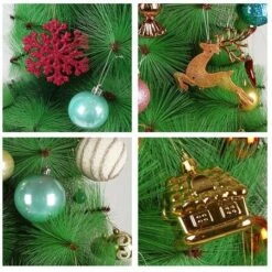 60-70 Pieces Christmas Balls Ornament Christmas Decorations Christmas Tree Pendant Hanging Ball 11 60-70 Pieces Christmas Balls Ornament Christmas Decorations Christmas Tree Pendant Hanging Ball -Christmas Lights Store 282947 2418709 F