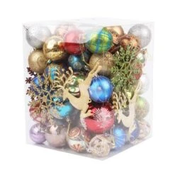 60-70 Pieces Christmas Balls Ornament Christmas Decorations Christmas Tree Pendant Hanging Ball 12 60-70 Pieces Christmas Balls Ornament Christmas Decorations Christmas Tree Pendant Hanging Ball -Christmas Lights Store 282947 2418711 F