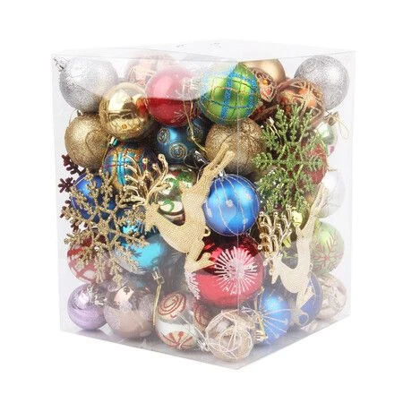 60-70 Pieces Christmas Balls Ornament Christmas Decorations Christmas Tree Pendant Hanging Ball 6 60-70 Pieces Christmas Balls Ornament Christmas Decorations Christmas Tree Pendant Hanging Ball - Image 6