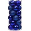 24Pcs Christmas Balls Ornaments For Xmas Christmas Tree - Shatterproof Christmas Tree Decorations Hanging Ball For Holiday Wedding Party Decoration, Royal Blue