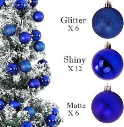 24Pcs Christmas Balls Ornaments For Xmas Christmas Tree - Shatterproof Christmas Tree Decorations Hanging Ball For Holiday Wedding Party Decoration, Royal Blue 7 24Pcs Christmas Balls Ornaments For Xmas Christmas Tree - Shatterproof Christmas Tree Decorations Hanging Ball For Holiday Wedding Party Decoration, Royal Blue -Christmas Lights Store 282949 2418719 HD