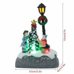 Christmas Glowing Ornament Beautiful Street Lamp Holiday Statue Luminous Desktop Festival Decor -Christmas Lights Store 282979 2419073 F