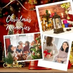 Christmas Decorations Musical Snow Globe Lantern, 3 AA Battery Operated & USB Powered, Snowman -Christmas Lights Store 282991 2419157 HD