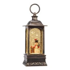 Christmas Decorations Musical Snow Globe Lantern, 3 AA Battery Operated & USB Powered, Snowman -Christmas Lights Store 282991 2419161 F
