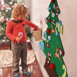 DIY Felt Christmas Tree Set With Ornaments, Door Wall Hanging Decorations -Christmas Lights Store 282993 2419169 F