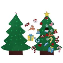 DIY Felt Christmas Tree Set With Ornaments, Door Wall Hanging Decorations -Christmas Lights Store 282993 2419179 F