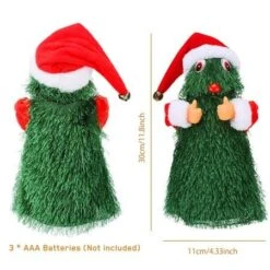 Christmas Electric Singing Dancing Tree Santa Claus Music Toy Open Face Musical Waving Hands Christmas Decor Doll -Christmas Lights Store 282999 2419225 F
