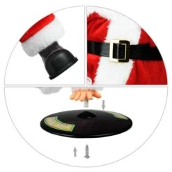 Dancing Santa Inverted Rotation Santa Doll Xmas Toys Christmas Singing Animals Santa Toys For Kids -Christmas Lights Store 283001 2419247 HD