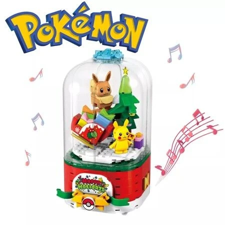 Christmas Rotating Music Box Building Blocks DIY Anime Bricks Children Birthday Toy 2 Christmas Rotating Music Box Building Blocks DIY Anime Bricks Children Birthday Toy - Image 2