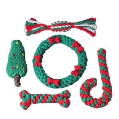 Christmas Bite Resistant Pet Dog Chew Toys For Small Dogs Cleaning Teeth -Christmas Lights Store 283041 2419625 F