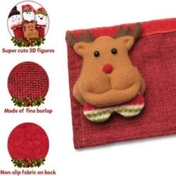 Refrigerator Door Knob Gloves Set Of 8, Santa Snowman Kitchen Appliance Cover, Door Knob Protection Christmas Decoration -Christmas Lights Store 283051 2419689 F