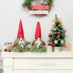 Prelit Christmas Tree Gnome Decoration Lighted Christmas Tree Sitting Gnome Decor Mini Tabletop Ornaments -Christmas Lights Store 283067 2419799 HD