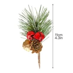 20Pcs Artificial Pine Picks Mini Christmas Pine Trees Berr Cone Ornaments For Flower Arrangements Wreaths Decorations -Christmas Lights Store 283069 2419813 HD