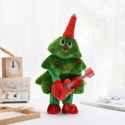 Electric Singing And Dancing Plush Toy, Funny Christmas Tree Mimicking Toys Xmas Gifts For Toddlers Kids (Guitar)