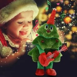Electric Singing And Dancing Plush Toy, Funny Christmas Tree Mimicking Toys Xmas Gifts For Toddlers Kids (Guitar) -Christmas Lights Store 283079 2419891 F