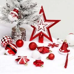 80 Pcs Christmas Ball Ornaments Shatterproof Christmas Tree Hanging With Loop For Xmas Holiday Party Decoration 9 80 Pcs Christmas Ball Ornaments Shatterproof Christmas Tree Hanging With Loop For Xmas Holiday Party Decoration -Christmas Lights Store 283089 2419979 F