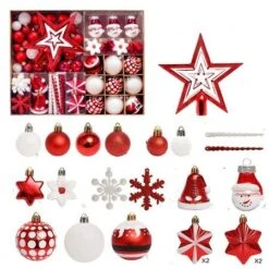 80 Pcs Christmas Ball Ornaments Shatterproof Christmas Tree Hanging With Loop For Xmas Holiday Party Decoration 13 80 Pcs Christmas Ball Ornaments Shatterproof Christmas Tree Hanging With Loop For Xmas Holiday Party Decoration -Christmas Lights Store 283089 2419987 F