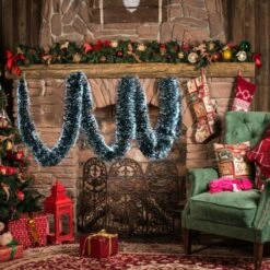 10pcs 2 M Christmas Decor Ribbon Dark Green And White Side Tops Celebration Holiday Decoration Color Bar Party Supplies -Christmas Lights Store 283109 2420125 HD