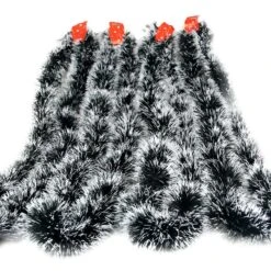 10pcs 2 M Christmas Decor Ribbon Dark Green And White Side Tops Celebration Holiday Decoration Color Bar Party Supplies -Christmas Lights Store 283109 2420127 HD