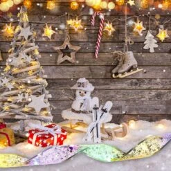 Christmas Ribbon String Lights For Christmas Tree, Battery Operated Decoration For Xmas Party Decorations -Christmas Lights Store 283299 2422465 HD