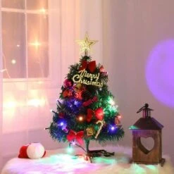 Christmas Tree Xmas Artificial, Christmas Decoration For Home Office 30CM