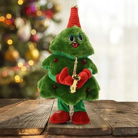 Electric Singing And Dancing Plush Funny Christmas Tree Mimicking Toys Gifts For Toddlers Kids 1 Electric Singing And Dancing Plush Funny Christmas Tree Mimicking Toys Gifts For Toddlers Kids