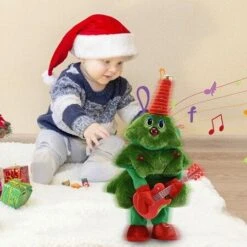 Electric Singing And Dancing Plush Funny Christmas Tree Mimicking Toys Gifts For Toddlers Kids 15 Electric Singing And Dancing Plush Funny Christmas Tree Mimicking Toys Gifts For Toddlers Kids -Christmas Lights Store 283561 2425929 F
