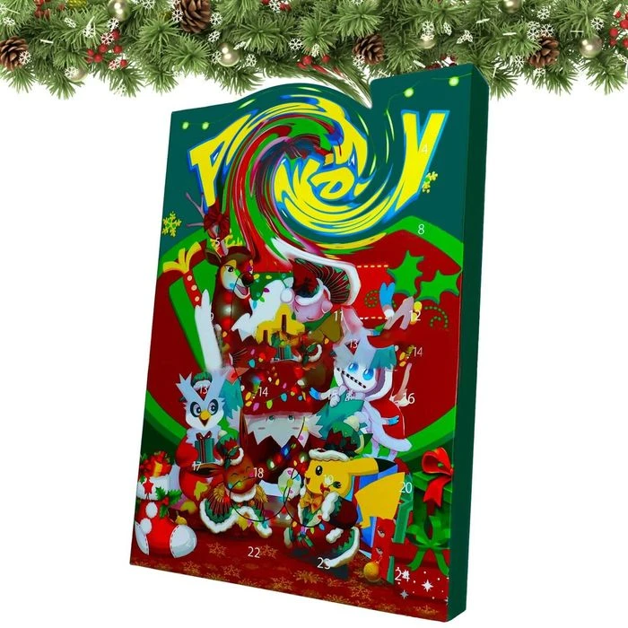 Advent Calendar 2023, 24 Pack/Box Pokemon Toys 24 Days Countdown Christmas Gifts For Kids And Christmas Hoilday Season, Green 6 Advent Calendar 2023, 24 Pack/Box Pokemon Toys 24 Days Countdown Christmas Gifts For Kids And Christmas Hoilday Season, Green - Image 6