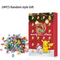 Advent Calendar 2023, 24 Pack/Box Pokemon Toys 24 Days Countdown Christmas Gifts For Kids And Christmas Hoilday Season, Red -Christmas Lights Store 283773 2428035 HD