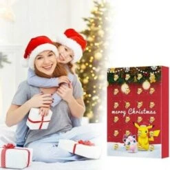 Advent Calendar 2023, 24 Pack/Box Pokemon Toys 24 Days Countdown Christmas Gifts For Kids And Christmas Hoilday Season, Red -Christmas Lights Store 283773 2428037 F