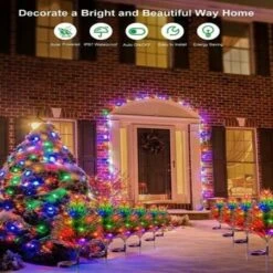 Christmas Decoration Outdoor Solar Tree Lights,Outdoor Lights Waterproof IP67,Auto On/Off Solar Pathway Stakes Pine Lights For Patio, Garden, Yard, Lawn, Cemetery Xmas Decor (2 Pack) 9 Christmas Decoration Outdoor Solar Tree Lights,Outdoor Lights Waterproof IP67,Auto On/Off Solar Pathway Stakes Pine Lights For Patio, Garden, Yard, Lawn, Cemetery Xmas Decor (2 Pack) -Christmas Lights Store 284043 2430293 F