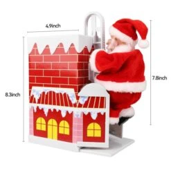 Creative Christmas Toys Climb The Chimney Over The Wall Electric Santa Claus Decorations For Home Children's Christmas Ornament -Christmas Lights Store 284049 2430343 HD