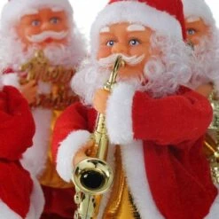 Dancing Singing Santa Claus Christmas Toy Doll Battery Operated Musical Moving Figure Holiday Decoration (Saxophone) -Christmas Lights Store 284115 2430617 F