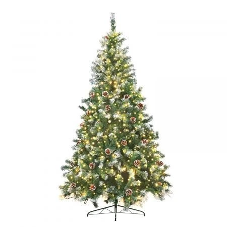 Christabelle 2m Pre Lit LED Christmas Tree With Pine Cones 1 Christabelle 2m Pre Lit LED Christmas Tree With Pine Cones